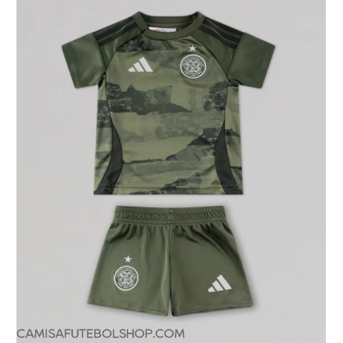 Camisa de time de futebol Celtic Replicas 3º Equipamento Infantil 2024-25 Manga Curta (+ Calças curtas)